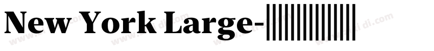 New York Large字体转换